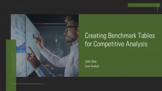 Creating Benchmark Tables For Competitive Analysis PPT Template AT