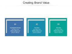 Creating brand value ppt powerpoint presentation infographics images cpb