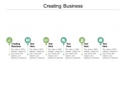 Creating business ppt powerpoint presentation slide cpb