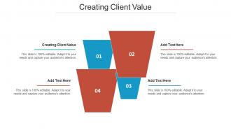 Creating Client Value Ppt Powerpoint Presentation Professional Microsoft Cpb