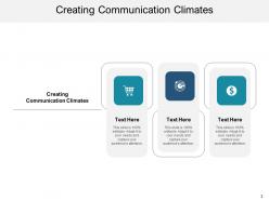 Creating communication climates ppt powerpoint presentation infographics example file cpb