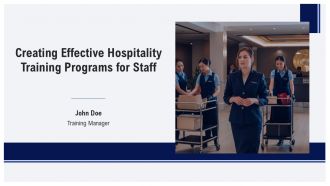 Creating Effective Hospitality Training Programs For Staff PPT Graphics AT