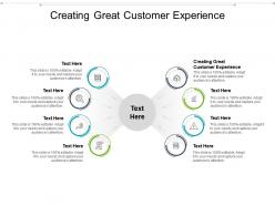 Creating great customer experience ppt powerpoint presentation layouts graphics cpb