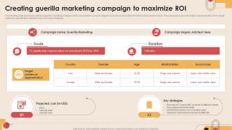 Creating Guerilla Marketing Campaign Digital Marketing Strategies To Increase MKT SS V
