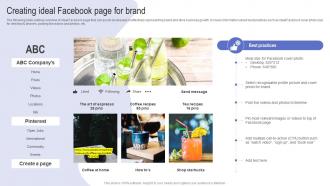 Creating Ideal Facebook Page For Brand Driving Web Traffic With Effective Facebook Strategy SS V