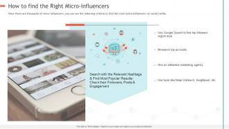 Creating influencer marketing strategy how to find the right micro influencers