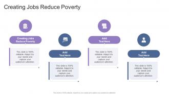 Creating Jobs Reduce Poverty In Powerpoint And Google Slides Cpb