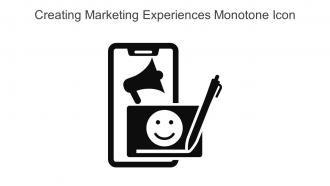 Creating Marketing Experiences Monotone Icon In Powerpoint Pptx Png And Editable Eps Format