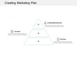 Creating marketing plan ppt powerpoint presentation show deck cpb