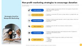 Creating Nonprofit Marketing Strategy Non Profit Marketing Strategies To Encourage Donation MKT SS V