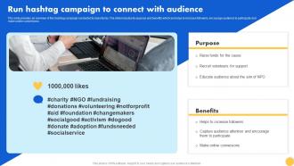 Creating Nonprofit Marketing Strategy Run Hashtag Campaign To Connect With Audience MKT SS V