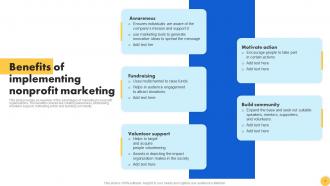 Creating Nonprofit Marketing Strategy To Enhance ROI Powerpoint Presentation Slides MKT CD V Content Ready Researched