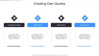 Creating Own Quotes In Powerpoint And Google Slides Cpb