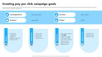 Creating Pay Per Click Campaign Goals Implementation Of Effective Pay Per MKT SS V