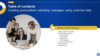 Creating Personalized Marketing Messages Using Customer Data Powerpoint Presentation Slides MKT CD V Impressive