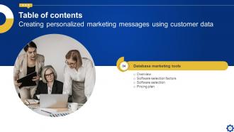 Creating Personalized Marketing Messages Using Customer Data Powerpoint Presentation Slides MKT CD V Graphical