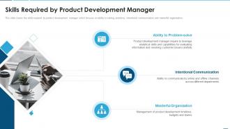 Creating product development strategy skills required by product development manager