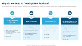 Creating product development strategy why do we need to develop new products