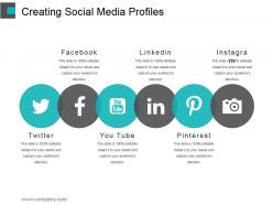 Creating social media profiles powerpoint slide background