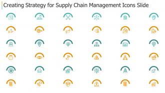 Creating strategy for supply chain management icons slide ppt download