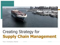 Creating Strategy For Supply Chain Management Powerpoint Presentation Slides