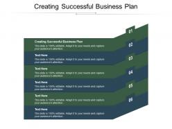 Creating successful business plan ppt powerpoint presentation model shapes cpb