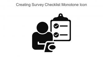 Creating Survey Checklist Monotone Icon In Powerpoint Pptx Png And Editable Eps Format