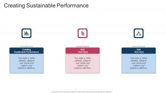 Creating Sustainable Performance In Powerpoint And Google Slides Cpb