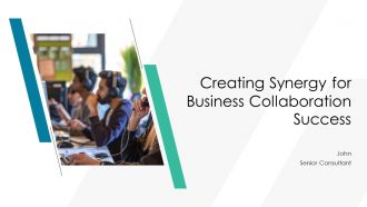Creating Synergy For Business Collaboration Success PPT Outline AT
