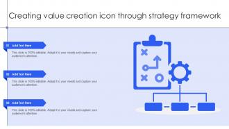 Creating Value Creation Icon Through Strategy Framework