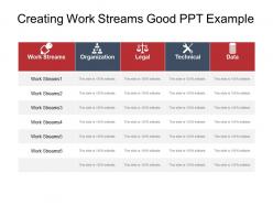 Creating work streams good ppt example