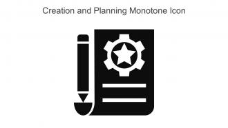 Creation And Planning Monotone Icon In Powerpoint Pptx Png And Editable Eps Format