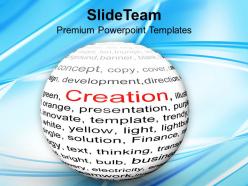 Creation Business Concept Powerpoint Templates Ppt Themes And Graphics 0313