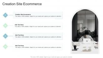 Creation Site Ecommerce In Powerpoint And Google Slides Cpb