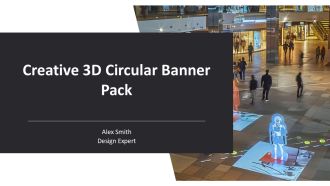 Creative 3D Circular Banner Pack PPT Presentation AT