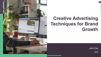 Creative Advertising Techniques For Brand Growth PPT Example AT