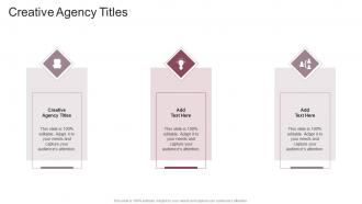 Creative Agency Titles In Powerpoint And Google Slides Cpb