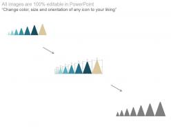 Creative bar graph for percentage analysis powerpoint slides