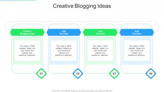 Creative Blogging Ideas In Powerpoint And Google Slides Cpb