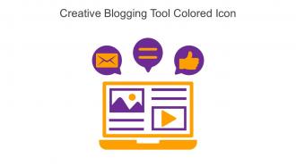 Creative Blogging Tool Colored Icon In Powerpoint Pptx Png And Editable Eps Format