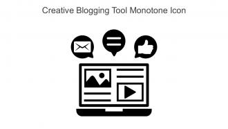 Creative Blogging Tool Monotone Icon In Powerpoint Pptx Png And Editable Eps Format