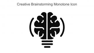 Creative Brainstorming Monotone Icon In Powerpoint Pptx Png And Editable Eps Format
