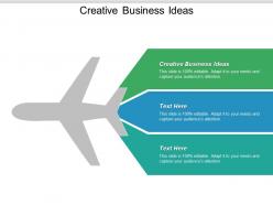 Creative business ideas ppt powerpoint presentation outline show cpb