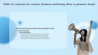 Creative Business Marketing Ideas To Promote Brand MKT CD V Visual Adaptable