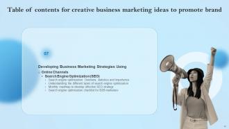 Creative Business Marketing Ideas To Promote Brand MKT CD V Pre-designed Adaptable