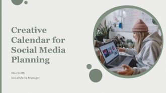Creative Calendar For Social Media Planning PPT Graphics AT