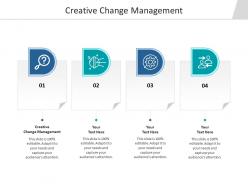 Creative change management ppt powerpoint presentation portfolio guide cpb