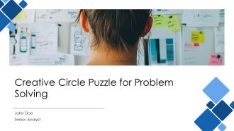 Creative Circle Puzzle For Problem Solving PPT Presentation AT