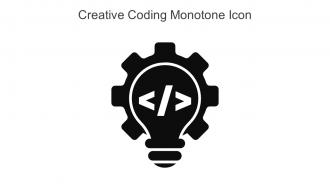 Creative Coding Monotone Icon In Powerpoint Pptx Png And Editable Eps Format