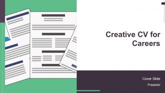 Creative CV For Careers PPT Summary AT
